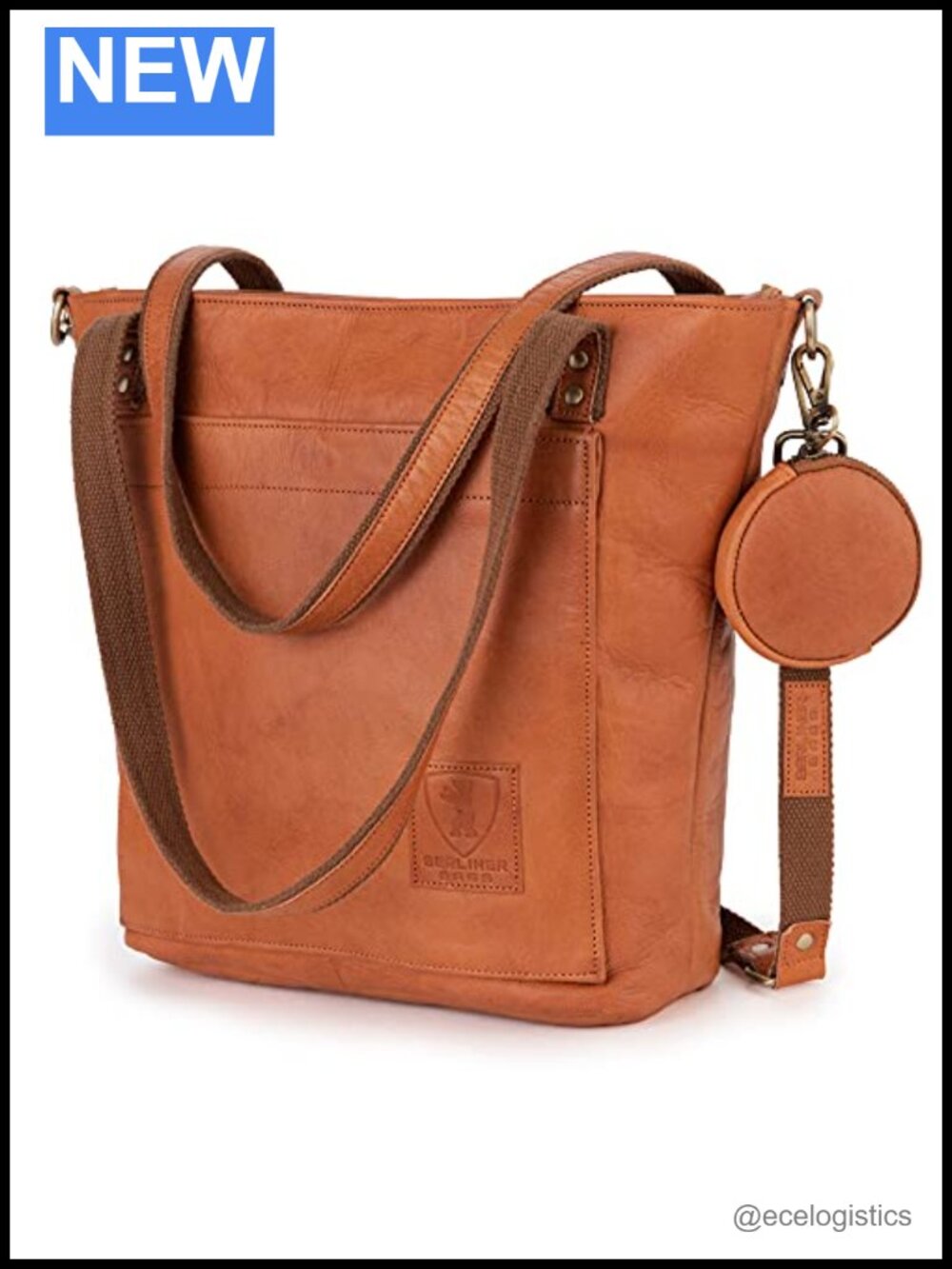Genuine Leather Tote Bag Women Crossbody Handbag